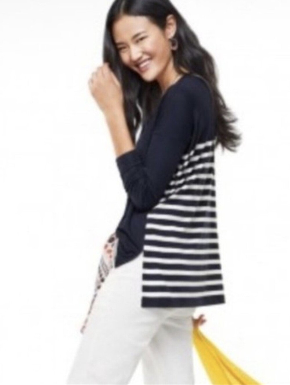 Cabi 5742 Lighthouse Tee Navy Striped